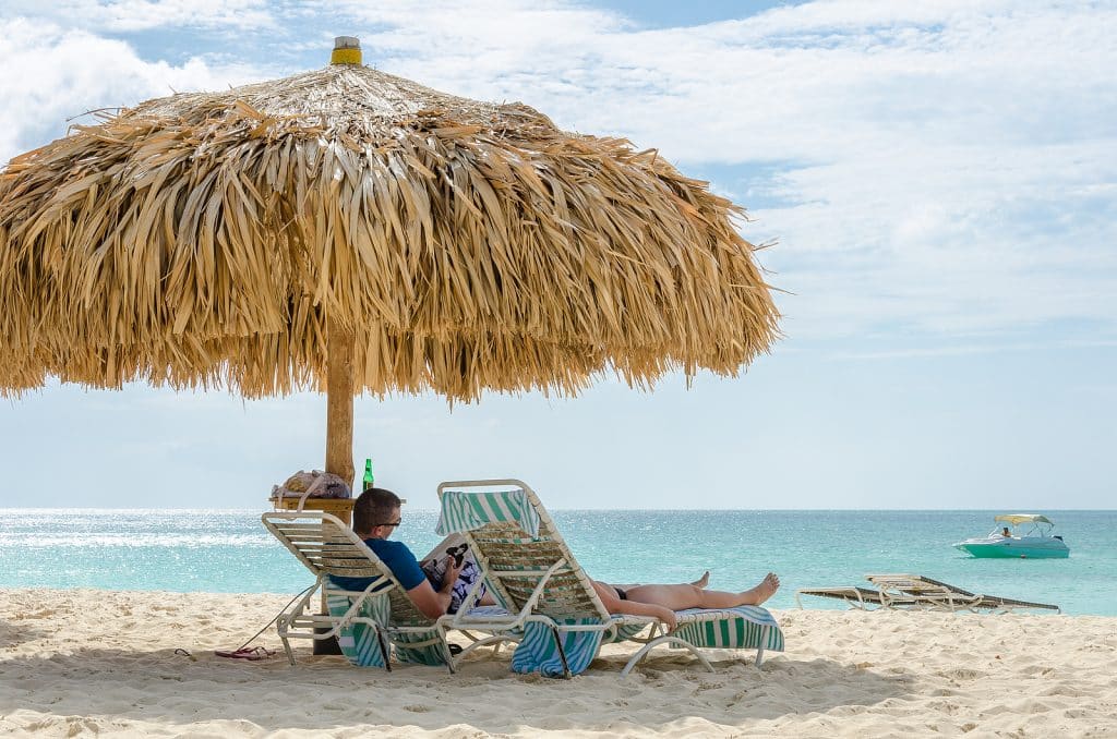 View Of The Image Taken From Eagle Beach, Aruba